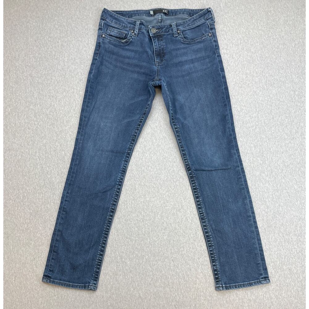 Kut From The Kloth Jeans Womens 10 Blue Cotton Blend Stretch‎ Mid-Rise Skinny